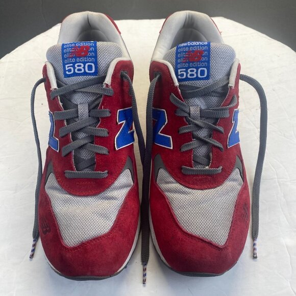 New Balance Other - New Balance 580 Elite Edition Shoes Mens Size11.5 Red Gray Blue Rollbar MT580BSR